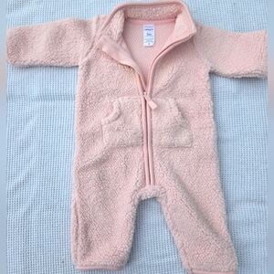 Carter's Pink Fleece Baby One Piece